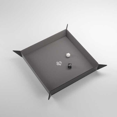 Gamegenic Magnetic Dice Tray Square: Black/Gray