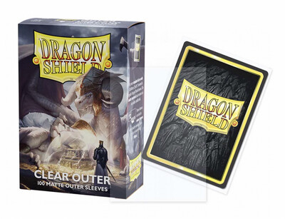 Dragon Shield Sleeves Standard Size 100pk - Matte Clear Outer Sleeves