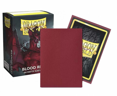 Dragon Shield Sleeves Standard Size 100pk - Matte Blood Red