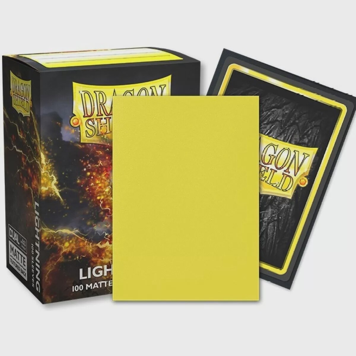 Dragon Shield - Box 100 - Standard Size Dual Matte Lightning Yellow