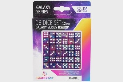 Gamegenic Galaxy Series - Nebula - D6 Dice Set 12 mm (36 pcs)