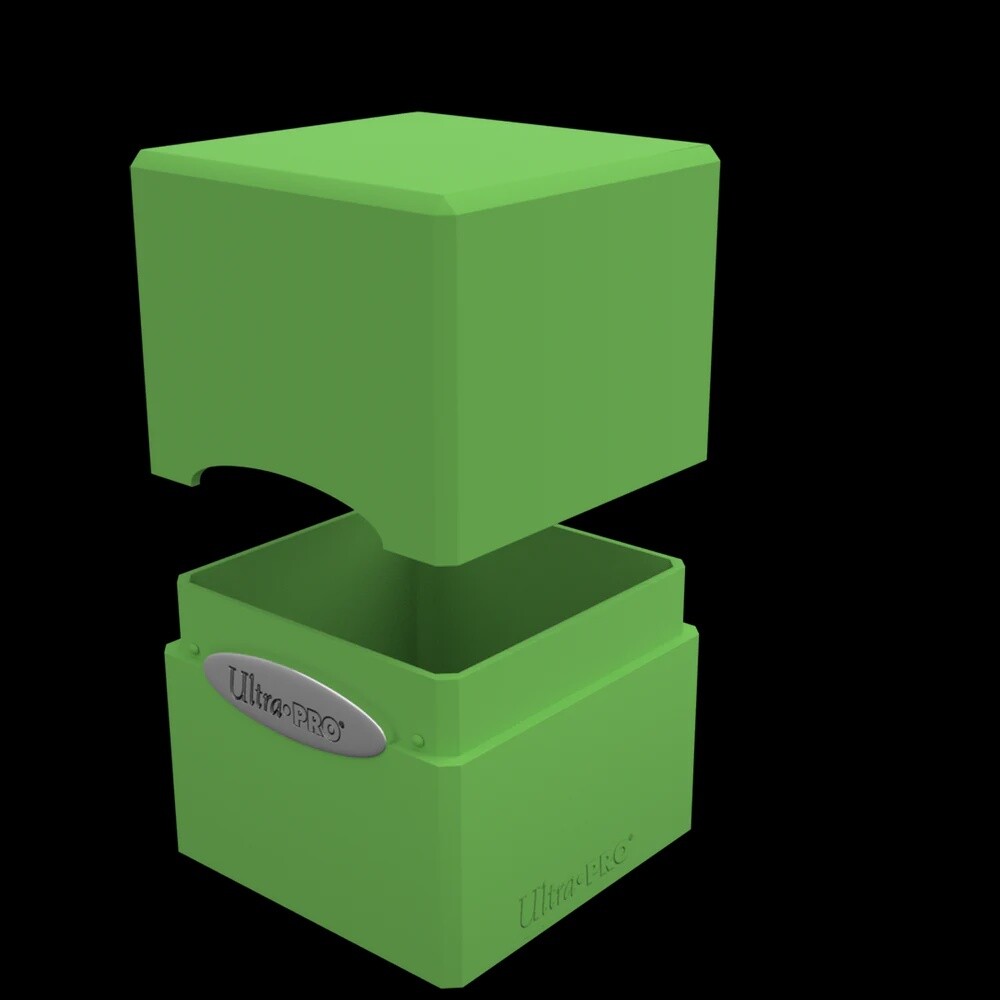 Ultra Pro: Satin Deck Box Cube (Lime Green)