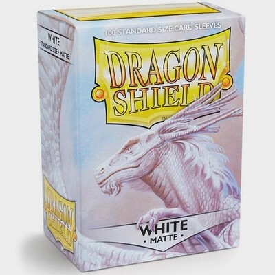 Dragon Shield Sleeves Standard Size 100pk - Matte White