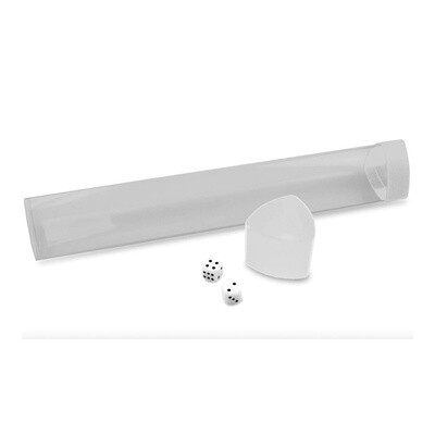 BCW Playmat Tube with Dice Holder White