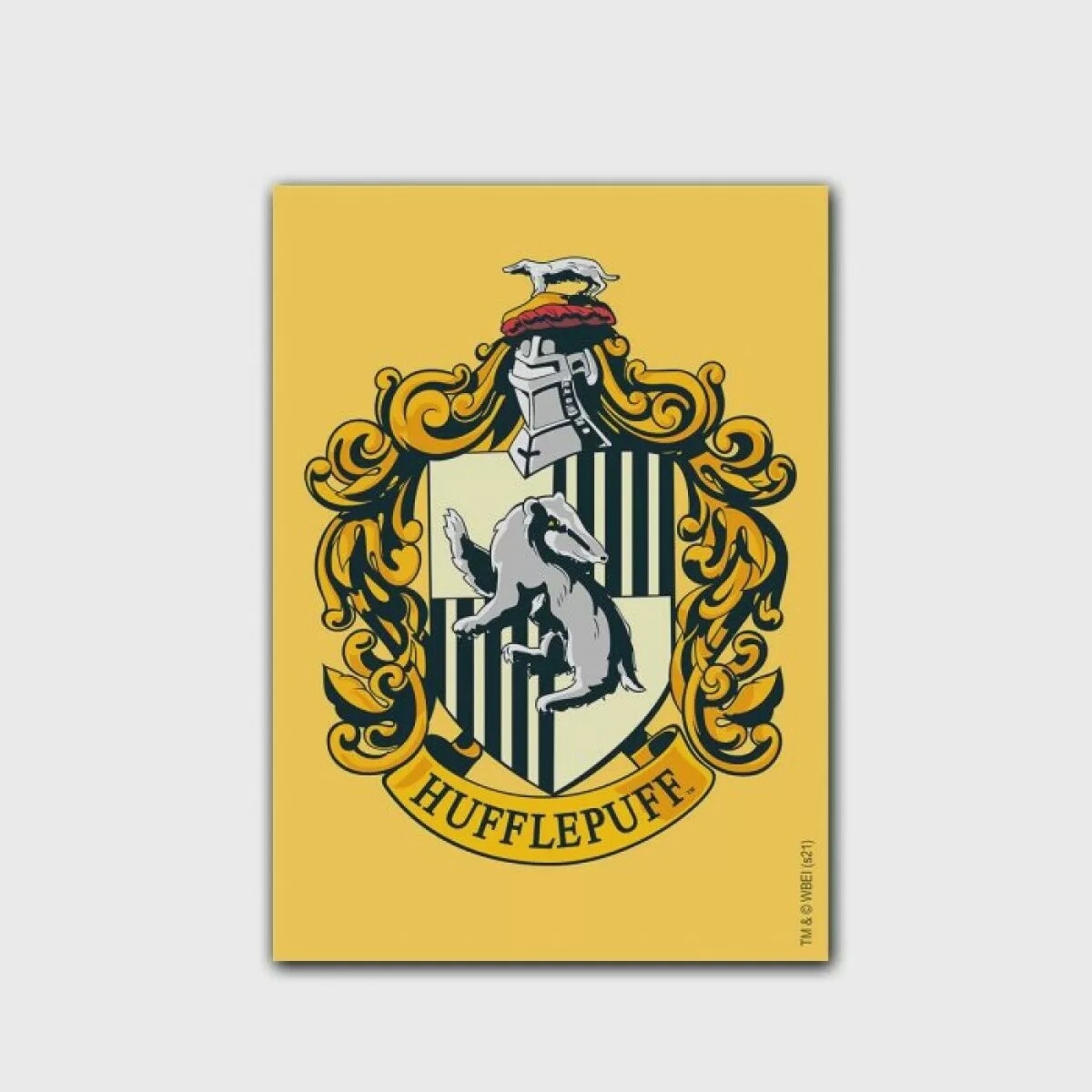 Hufflepuff Brushed Art - Standard Size 100pk