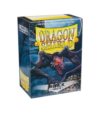 Dragon Shield Sleeves Standard Size 100pk - Black Matte