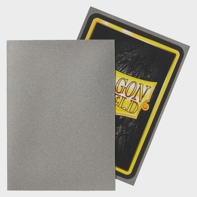 Dragon Shield Sleeves Standard Size 100pk - Matte Silver
