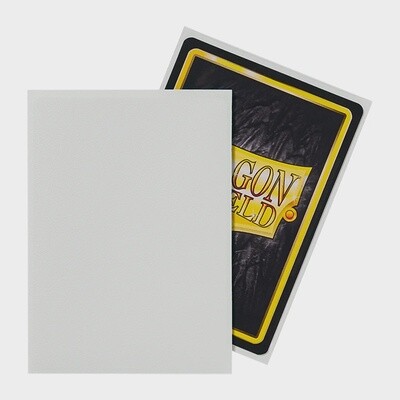Dragon Shield Sleeves Standard Size 100pk - Matte White