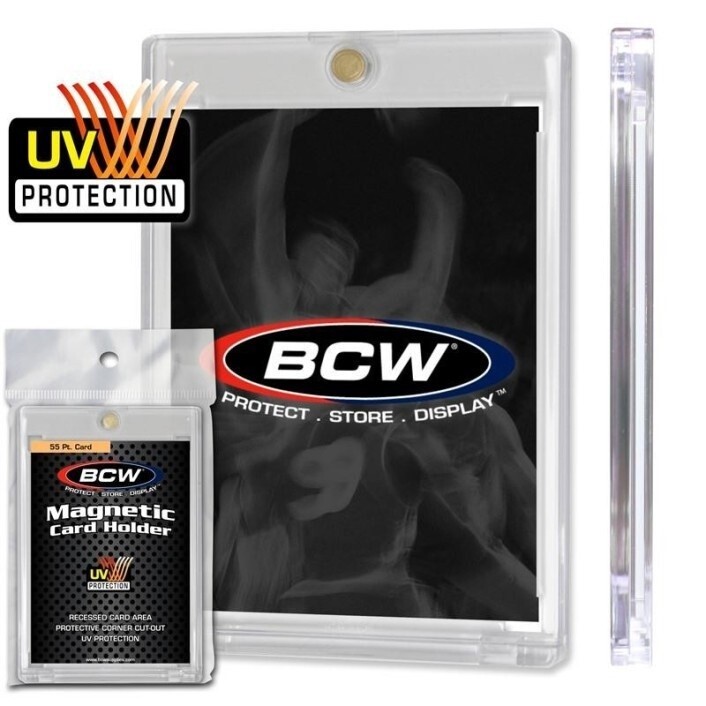 BCW One Touch Magnetic Card Holder 55 Pt Card Standard