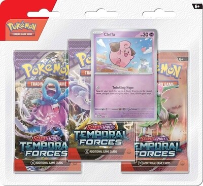 Pokemon TCG: Scarlet & Violet - 5 Temporal Forces Three Booster Blister