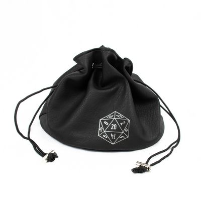 Multipocket Dice Bag Leather - Black