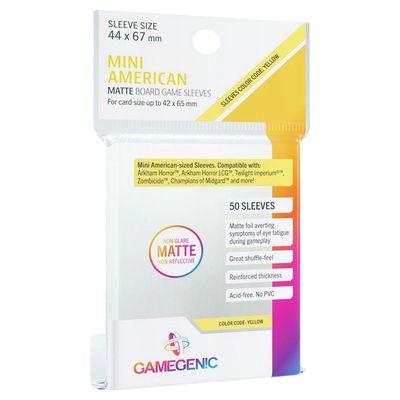 Gamegenic (Matte) Board Game Sleeves - Mini American Sized (44mm x 67mm)