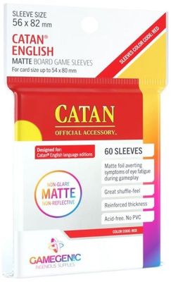 Gamegenic Matte Sleeves - Catan English (56mm x 82mm) (60 Sleeves Per Pack)