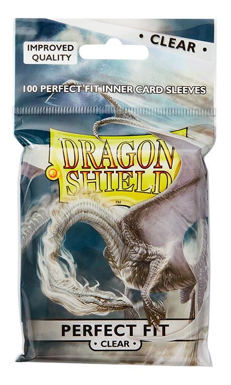 Dragon Shield: Standard Size 100pk Inner Sleeves - Perfect Fit Clear