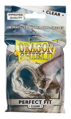 Dragon Shield: Standard Size 100pk Inner Sleeves - Perfect Fit Clear