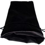 MDG – Dice Bag Large Black Velvet with Black Satin
