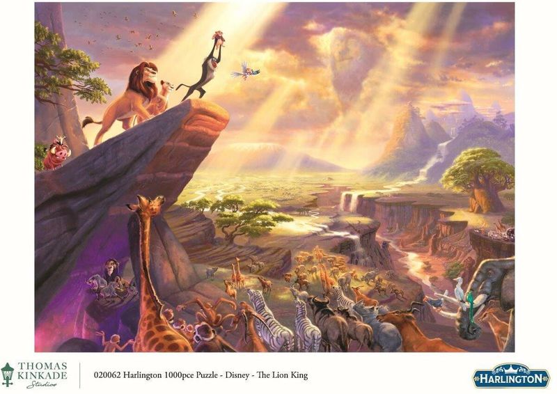 Harlington Thomas Kinkade Puzzles - Disney - The Lion King 1000pc