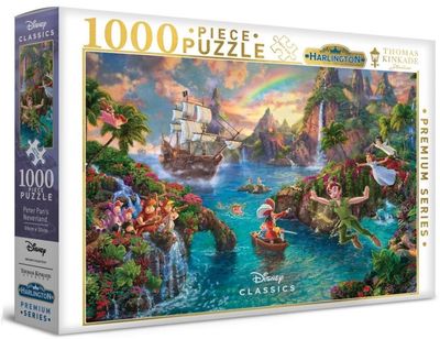 Harlington Thomas Kinkade PQ Disney Peter Pan&#39;s Neverland 1000 pieces