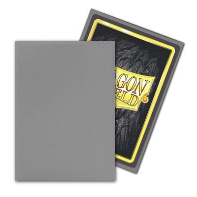 Dragon Shield Sleeves Standard Size 100pk - Matte Silver