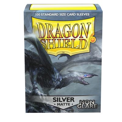 Dragon Shield Sleeves Standard Size 100pk - Matte Silver