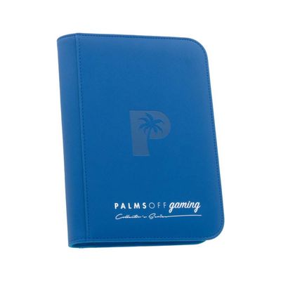 Blue - Palms Off Collector’s Series 4 Pocket Zip Binder