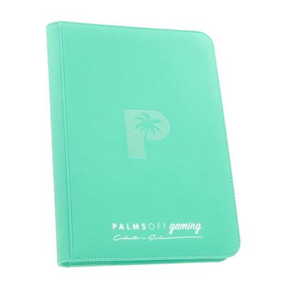 Turquoise - Palms Off Collector’s Series 9 Pocket Zip Binder
