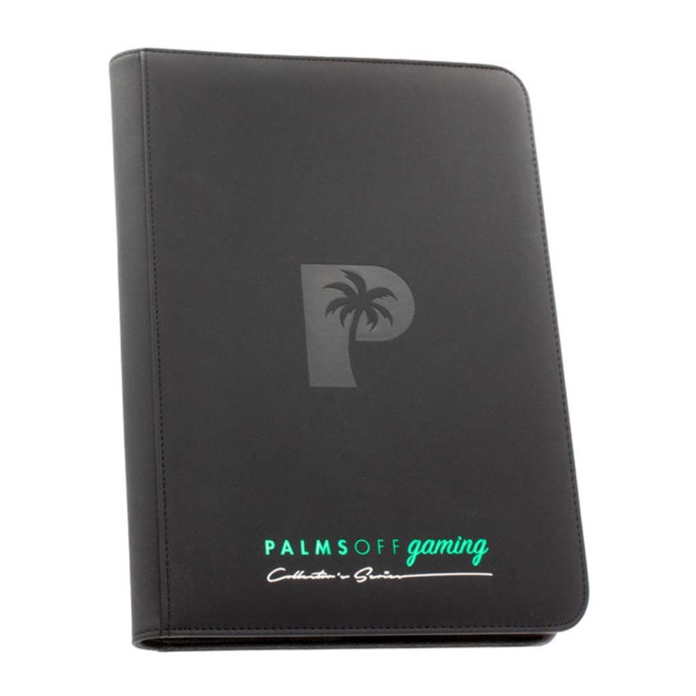 Black - Palms Off Collector’s Series 9 Pocket Zip Binder