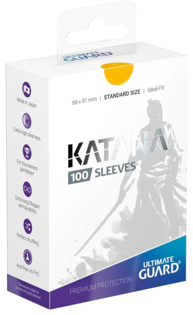 Katana Sleeves 100ct Standard - Yellow