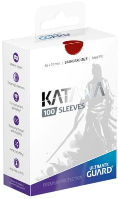 Katana Sleeves 100ct Standard - Red