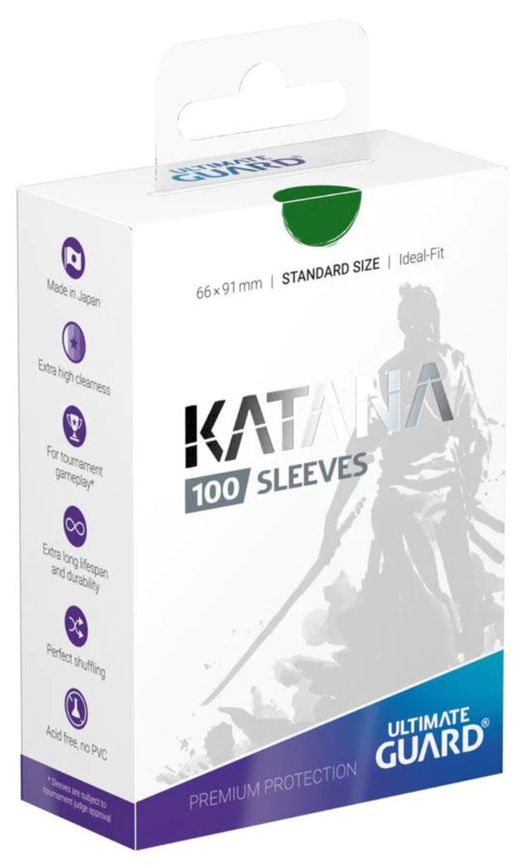 Katana Sleeves 100ct Standard - Green