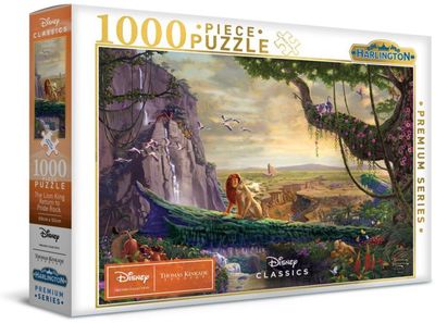 Harlington Thomas Kinkade PQ  Disney  The Lion King Return to Pride Rock 1000 Piece Puzzle