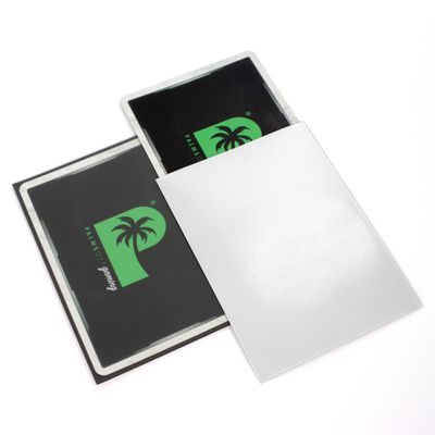 Palms Off Blackout Deck Sleeves (100) White (Clear Front)