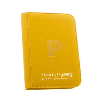 Yellow - Palms Off Collector’s Series 4 Pocket Zip Binder