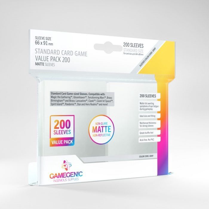 Gamegenic Matte Standard Card Game Sleeve Value Pack