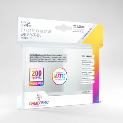 Gamegenic Matte Standard Card Game Sleeve Value Pack