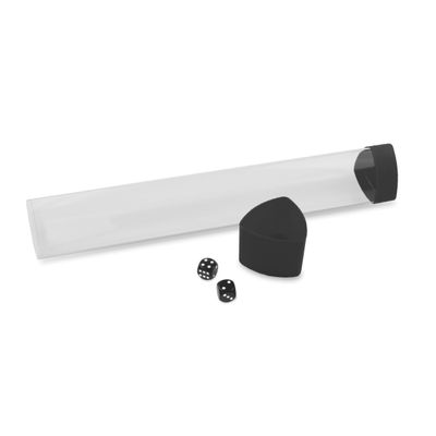 BCW Playmat Tube With Dice Holder - Black