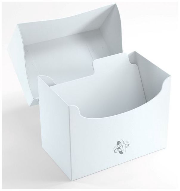 Gamegenic Side Holder Holds 80 Sleeves Deck Box White