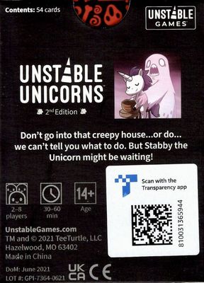 Unstable Unicorns Nightmares (Expansion Pack)