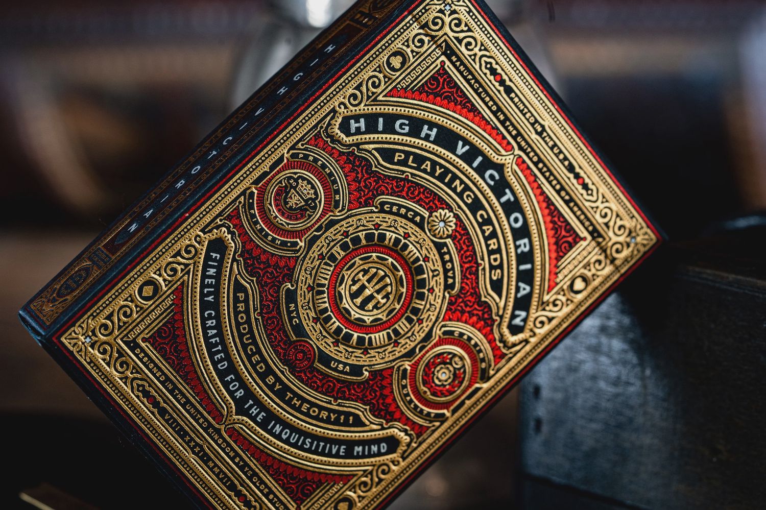 High Victorian Red Playing Cards