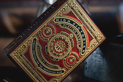 High Victorian Red Playing Cards