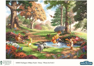 Harlington Thomas Kinkade Disney Winnie The Pooh 1000 Piece Puzzle