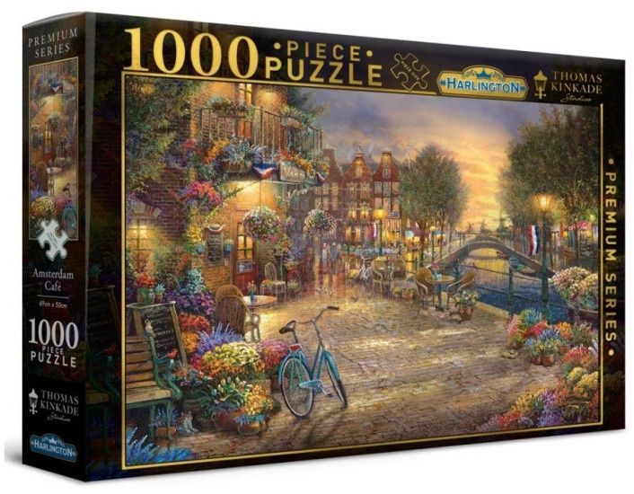 Harlington Thomas Kinkade PQ Amsterdam Café 1000 pieces