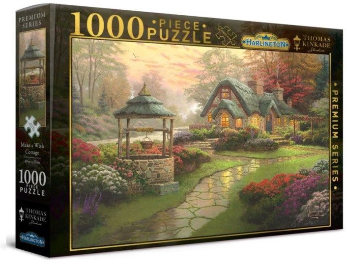 Harlington Thomas Kinkade PQ Make a Wish Cottage 1000 pieces