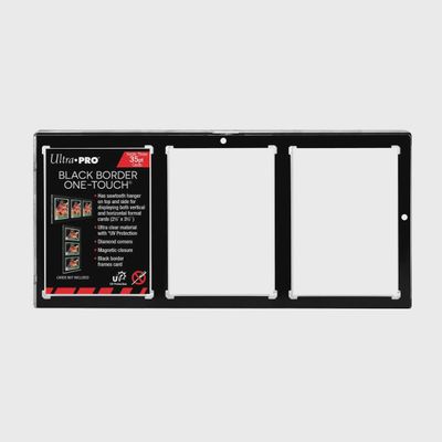 Ultra Pro: UP15113 35PT 3-Card Black Border UV ONE-TOUCH Magnetic Holder