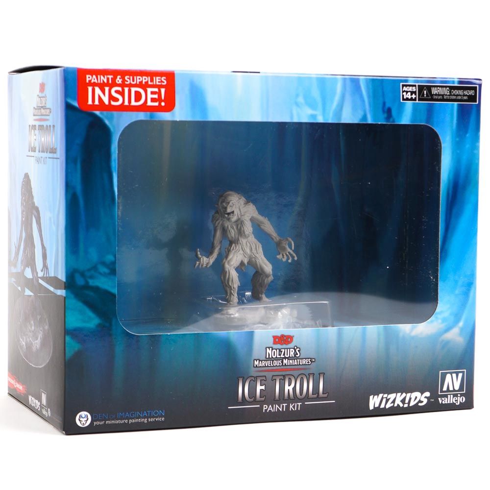 D&amp;D Nolzurs Marvelous Unpainted Miniatures Ice Troll Paint Night Kit