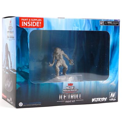 D&amp;D Nolzurs Marvelous Unpainted Miniatures Ice Troll Paint Night Kit
