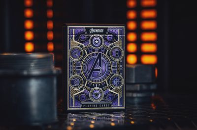 Avengers Purple Playing Cards