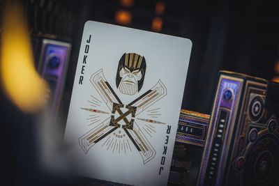 Avengers Purple Playing Cards