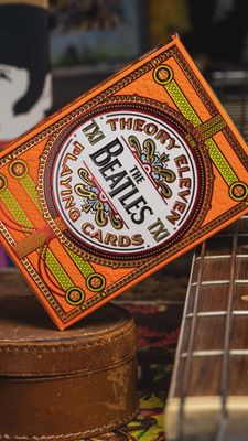 The Beatles Orange Playing Cards