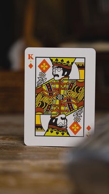 The Beatles Orange Playing Cards